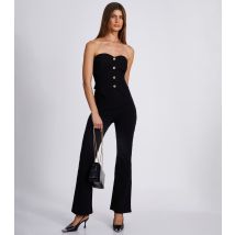 Women's Black Belted Flared Trousers Quiz New Look