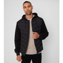 Men's Annapolis Padded Hood Jacket Threadbare New Look