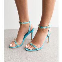 Women's Bright Blue Aquamarine Starfish Embellished Sandals Public Desire New Look