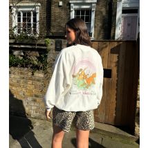Women's White Fox The Hound Flower Sweatshirt Skinnydip New Look