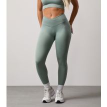 Women's Light Green Transform Wrap Leggings Gym King New Look