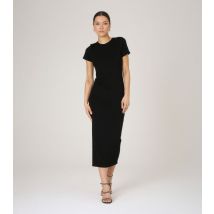 Women's Black Crew Neck Midi Dress WKNDGIRL New Look