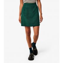 Women's Dark Green Tweed Mini Skirt Apricot New Look