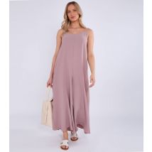 Women's Brown Wide Leg Jumpsuit Gini London New Look