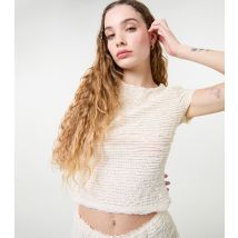 Women's Stone Textured Top Pink Vanilla New Look