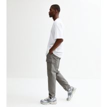 Men's Grey Slim Fit Cargo Trousers Jack & Jones New Look