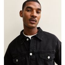 Men's Black Regular Denim Jacket Only and Sons New Look