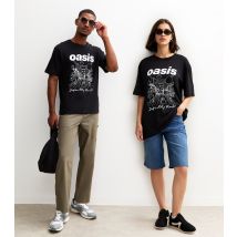 Men's Black Oasis Definitely Maybe Print T-Shirt Only and Sons New Look