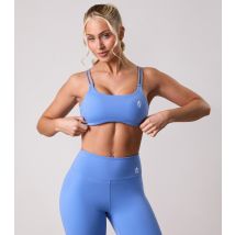 Women's 365 Blue Logo Print Sports Bra Gym King New Look