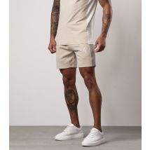 Men's White Contrast Panel Logo Shorts Gym King New Look