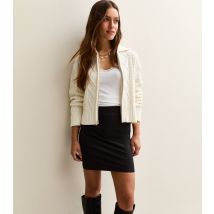 Women's Petite Black Jersey Tube Mini Skirt New Look