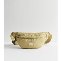 Men's Stone Quilted Logo Label Bumbag Jack & Jones New Look