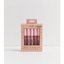 Creations Pink Pack of 5 Shiny Lip Gloss Set Danielle New Look