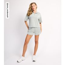 Women's by Zara McDermott Light Green Modal Scuba Shorts Rise New Look