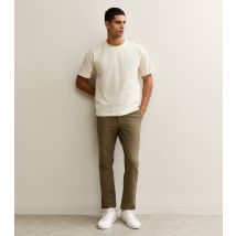 Men's Light Brown Regular Drawstring Trousers Jack & Jones New Look
