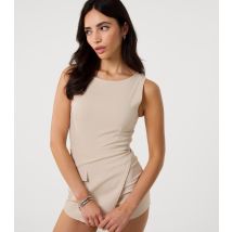 Women's Stone Utility Pocket Playsuit Pink Vanilla New Look