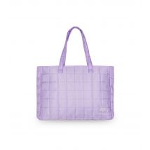 Lilac Quilted Logo Patch Tote Bag HYPE New Look