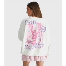 Women's White Bon Appetit Sweatshirt Skinnydip New Look