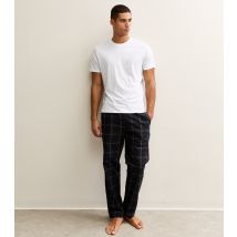Men's Black Relaxed T-Shirt and Trousers Pyjama Set Only and Sons New Look