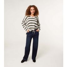 Women's Dark Blue Elasticated Waist Jeans Blue Vanilla New Look