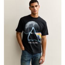 Men's Black Pink Floyd Print T-Shirt Only and Sons New Look