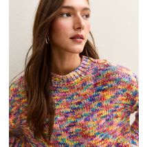 Women's Blue Multicoloured Balloon Sleeve Jumper Sunshine Soul New Look