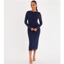 Women's Navy Rhinestone Midaxi Dress Quiz New Look
