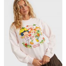 Women's Clothing Light Pink Strawberry Shortcake Sweatshirt Custard New Look