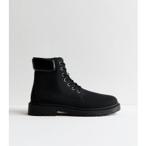 Men's Black Faux Leather Chelsea Boot Jack & Jones New Look