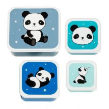 a Little Lovely Company - Brot- und Snackdosen Set - Panda