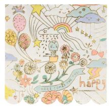 Meri Meri - Happy Doodle Servietten - Large