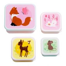 a Little Lovely Company - Lunch & snack box set - Waldfreunde