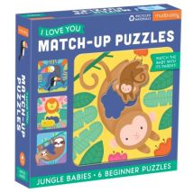 Mudpuppy - Puzzle Match Up - Dschungel Babys