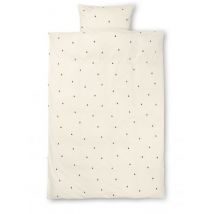 Ferm Living - Birne Bettwäsche - Adult - Off-White & Cinnamon