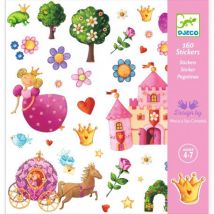 DJECO - Prächtiges Stickerset für Prinzessinnen