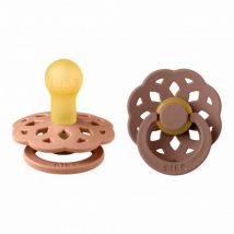 BIBS - 2er Set BIBS Boheme Schnuller - Peach & Woodchuck