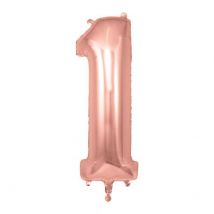 My little day - Folienballon Zahlen - rose gold 1