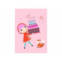 Petit Monkey - Postkarte Rebecca Jones 'Happy Birthday Cake'