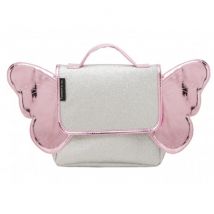 Caramel & Cie - süsse Kindergartentasche mit Flügeln in silber und rosa