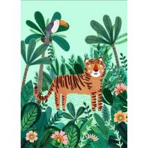 Petit Monkey - Postkarte - tiger