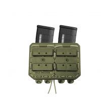 Porte-chargeur Double Côte à Côte Bungy 8bl Vert Olive Pour M4/ar15 - Vega Holster - Vet Sécurité