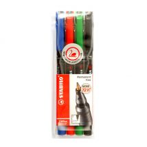 Etui na 4 markery z tuszem permanentnym - stabilo