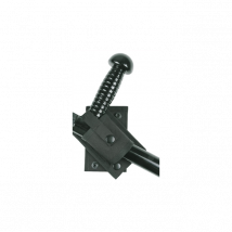 Obrotowy obustronny uchwyt na pałkę tonfa 1680d - czarny - patrol equipement
