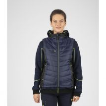 Doudoune Sans Manche De Travail Femme Constance - Marine/jaune Fluo - Nine Worths By North Ways - Taille 2xl - Vet Sécurité