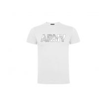 Tee-shirt Blanc Avec Logo Army Camo Blanc - Army Design By Summit Outdoor