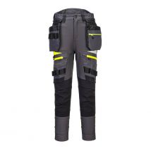 Pantalon à Poche De Holster Détachable Pour Femmes Dx4 Gris Métal - Portwest - Taille 30 - Vet Sécurité