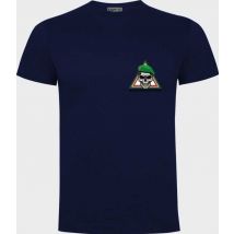 Tee-shirt Marine Avec Logo Triangle Le Diable Marche Avec Nous Côté Coeur - Army Design By Summit Outdoor