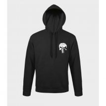 Sweat Avec Logo Cœur Punisher Blanc - Noir - Army Design - Taille S - Vet Sécurité