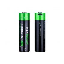 Batterie Rechargeable 21700 3.6v 5000 Mah Avec Port Usb Type-c - Nextorch - Vet Sécurité