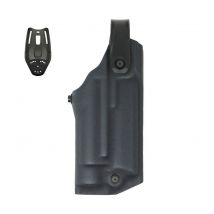 Holster Roto Hk P30 & Lampe M3x Rh Niv Ii Kydex Noir + Deport Bas 6500.6106 pour gaucher - Noir - Radar